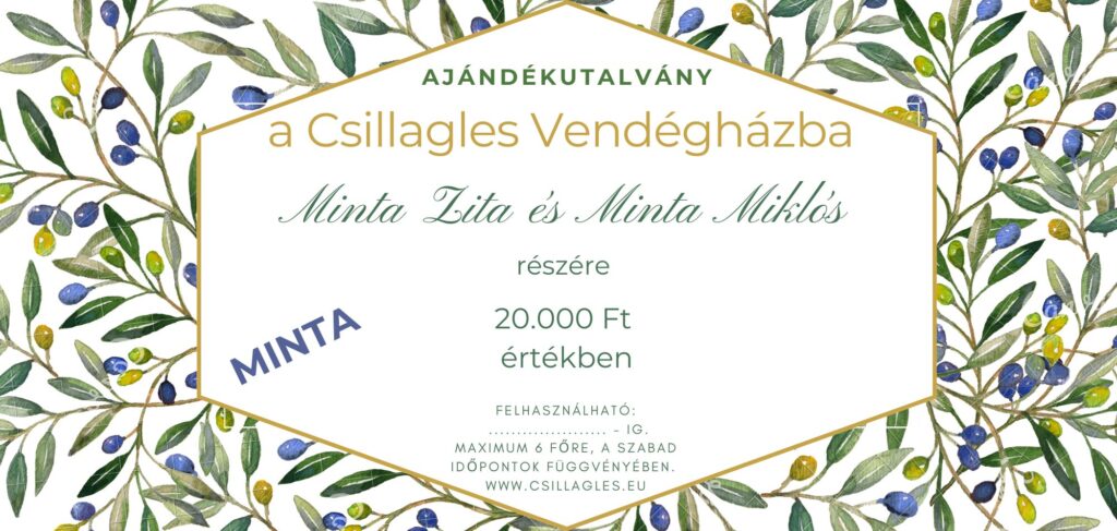 Csillagles akciók, ajándékutalvány